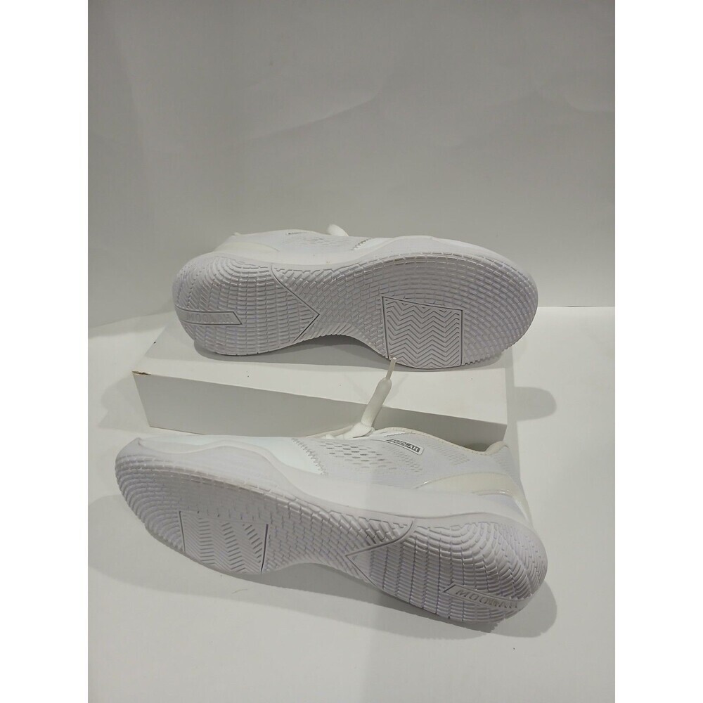 Moolah White Low Top Athletic Sneakers Women’s Size 9.5 Mesh Lace Up Shoes - Picture 5 of 7